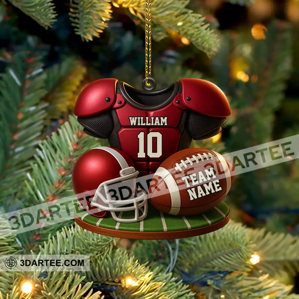 Football Team Christmas Home Decor Christmas Ornament Personalized Ornament Ornament