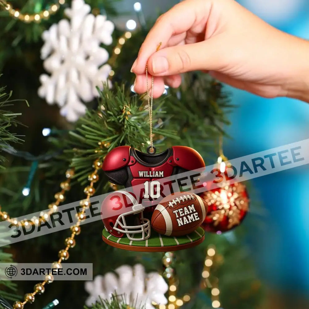 Football Team Christmas Home Decor Christmas Ornament Personalized Ornament Ornament