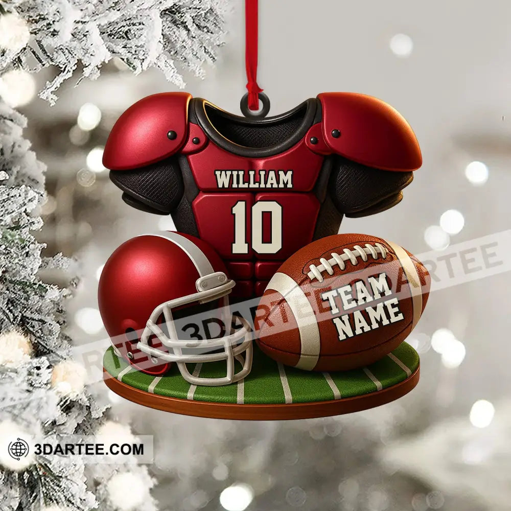 Football Team Christmas Home Decor Christmas Ornament Personalized Ornament Ornament