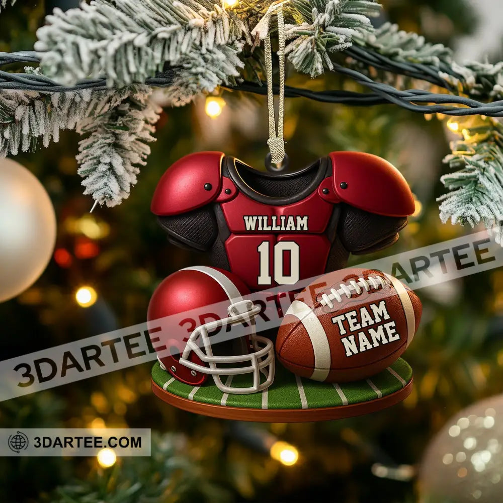 Football Team Christmas Home Decor Christmas Ornament Personalized Ornament Ornament