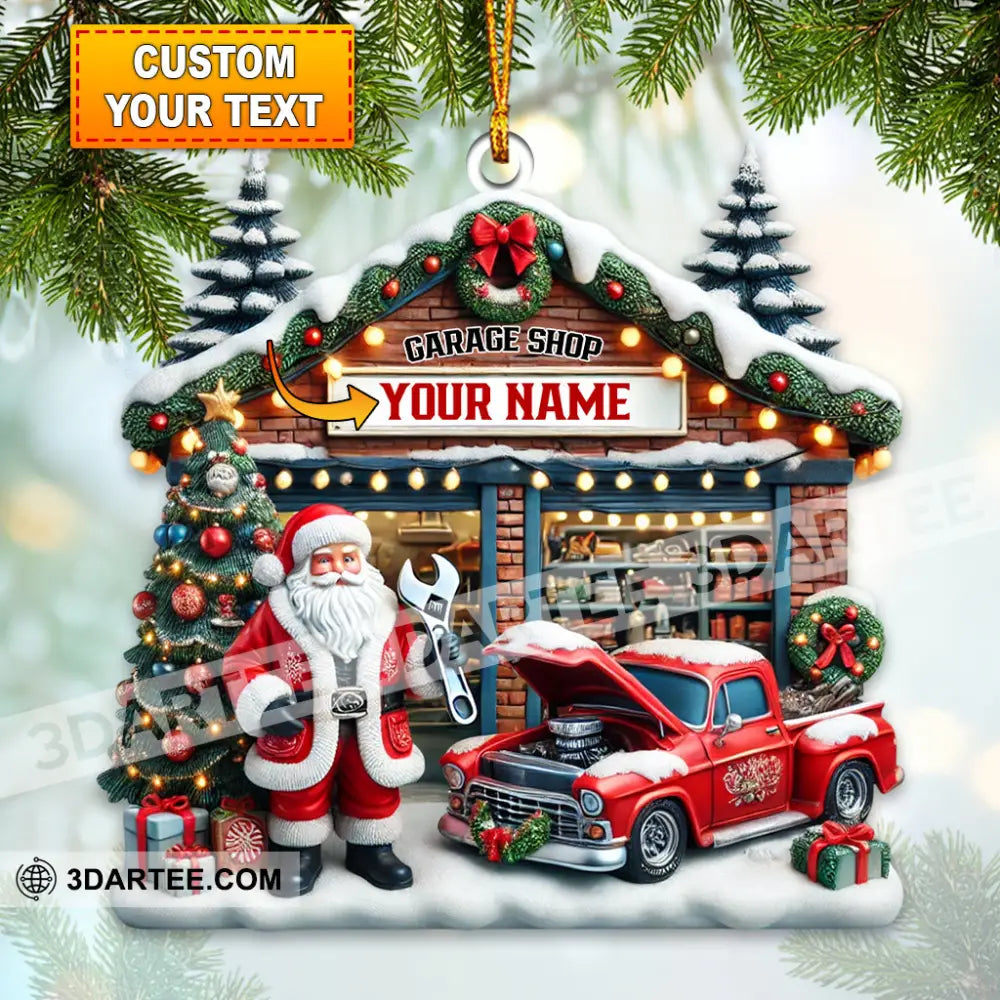 Garage Shop Home Decor Christmas Ornament Personalized Ornament 3.54’’ / 1 Ornament Ornament