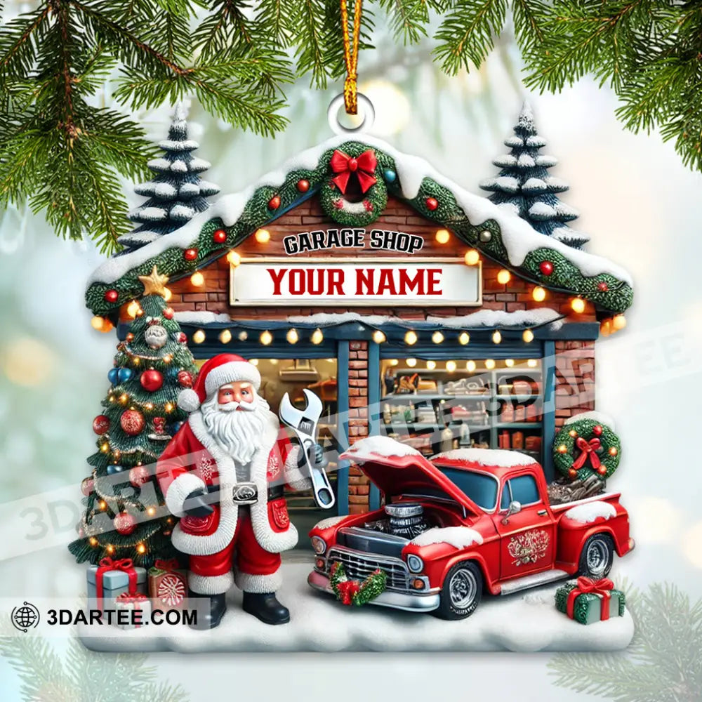 Garage Shop Home Decor Christmas Ornament Personalized Ornament Ornament