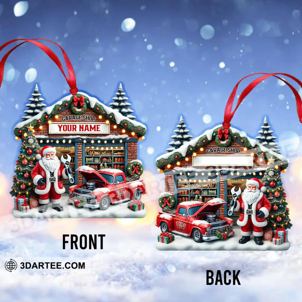 Garage Shop Home Decor Christmas Ornament Personalized Ornament Ornament