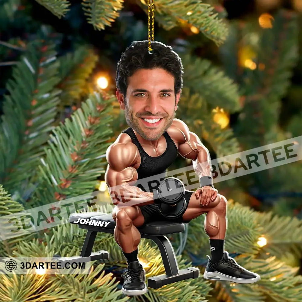 Gym Lover Home Decor Christmas Ornament Personalized Ornament Ornament