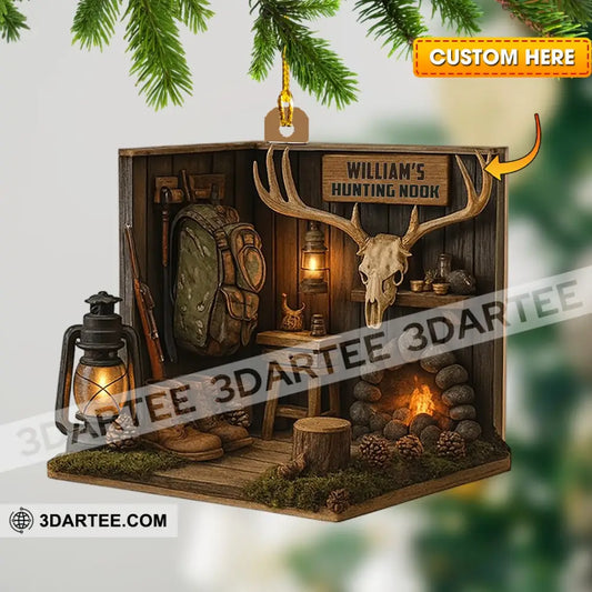 Hunter Corner Home Decor Christmas Ornament Personalized Ornament 3.54’’ / 1 Ornament Ornament