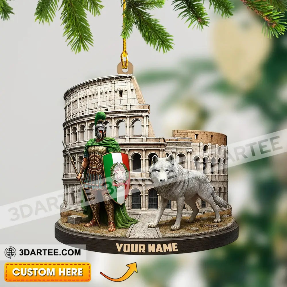 Italy Home Decor Christmas Ornament Personalized Ornament 3.54’’ / 1 Ornament Ornament