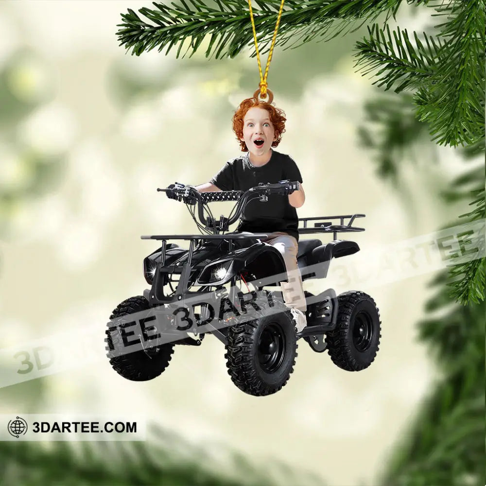 Kid ATV Christmas Home Decor Christmas Ornament Personalized Ornament Ornament