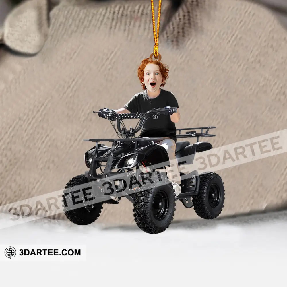 Kid ATV Christmas Home Decor Christmas Ornament Personalized Ornament Ornament