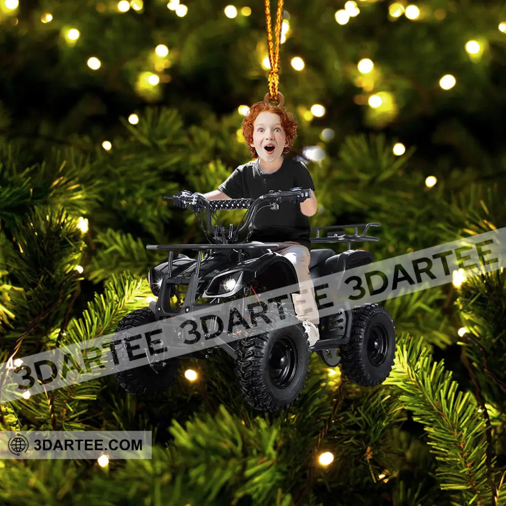 Kid ATV Christmas Home Decor Christmas Ornament Personalized Ornament Ornament