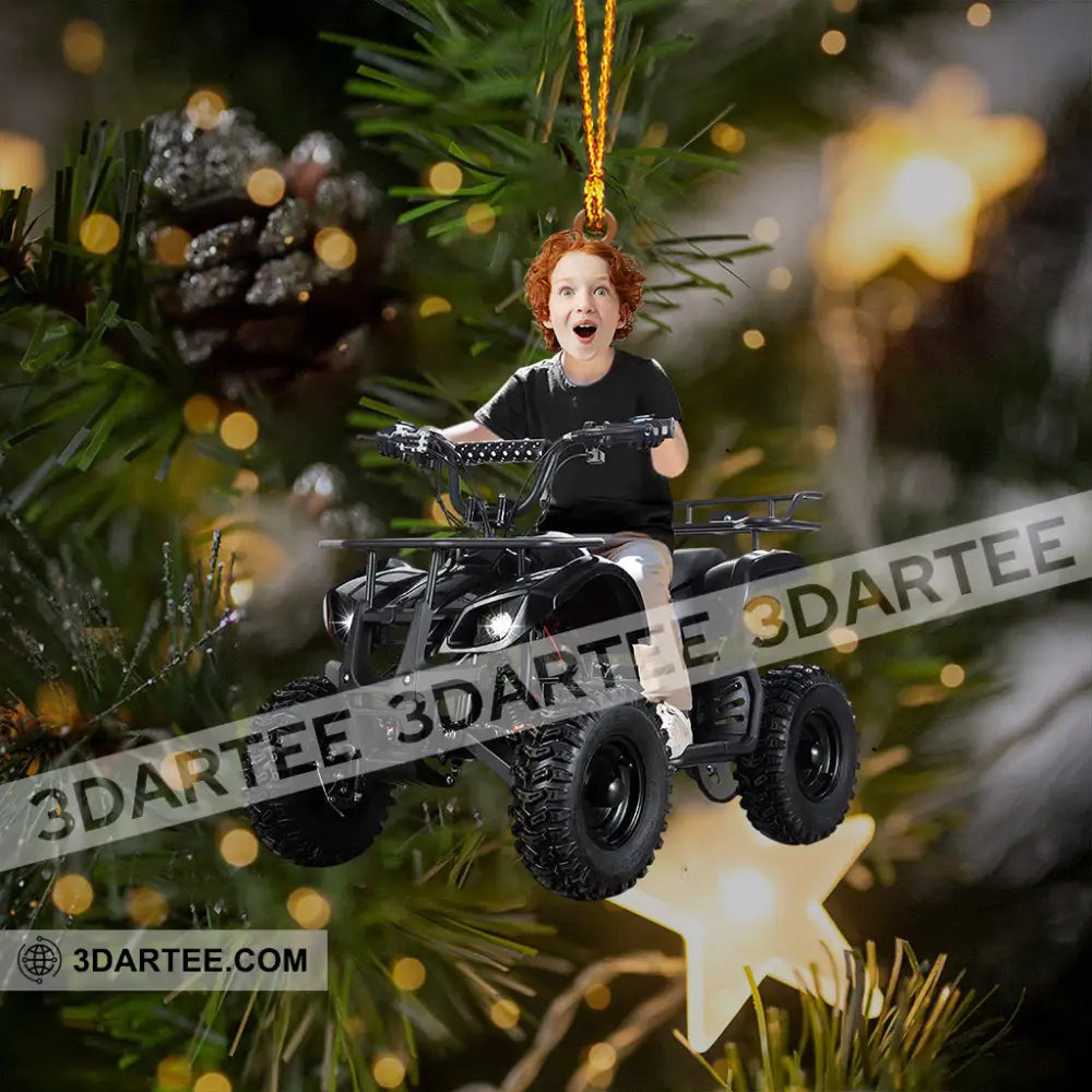 Kid ATV Christmas Home Decor Christmas Ornament Personalized Ornament Ornament