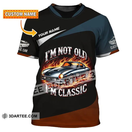 Man Shirt Custom Name Classic Car Lover T-Shirt T-Shirt