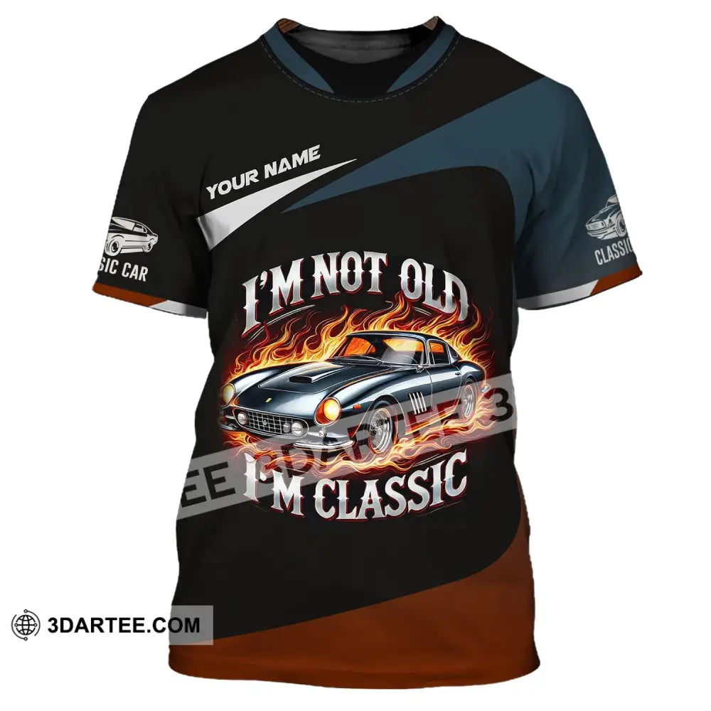 Man Shirt Custom Name Classic Car Lover T-Shirt / S T-Shirt