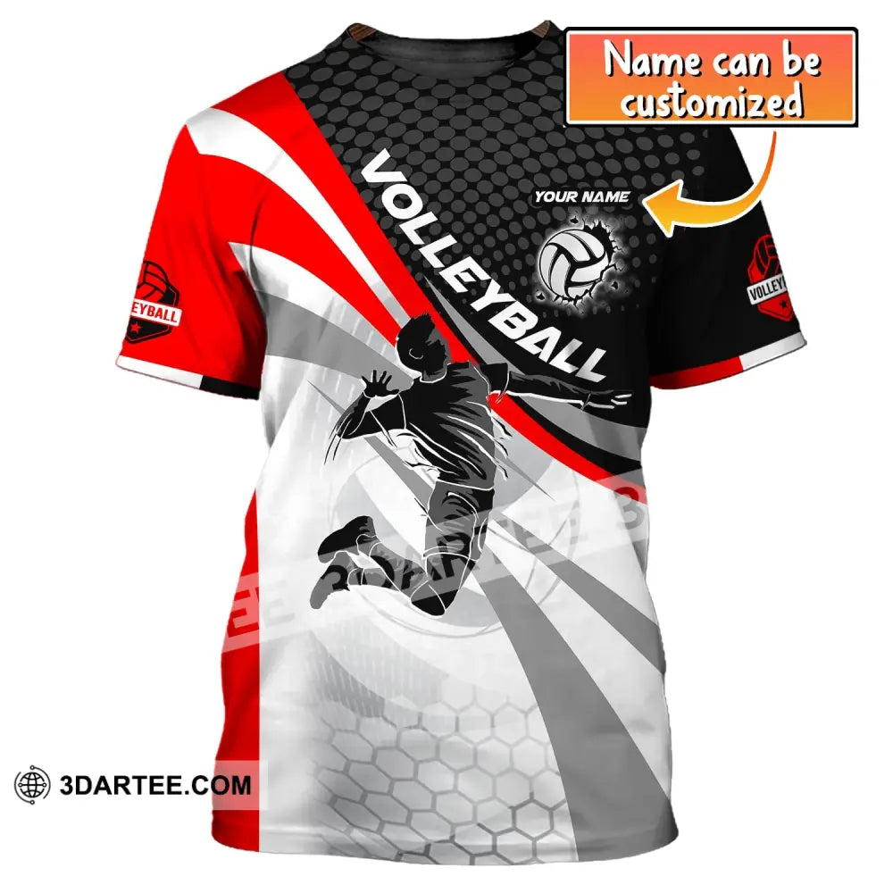 Man Shirt Custom Name Volleyball Shirt T Shirt for Volleyball Club