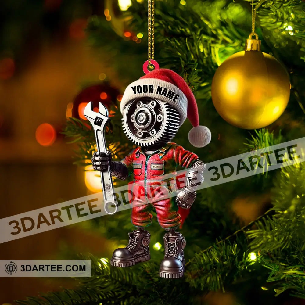 Mechanic Home Decor Christmas Ornament Personalized Ornament Ornament