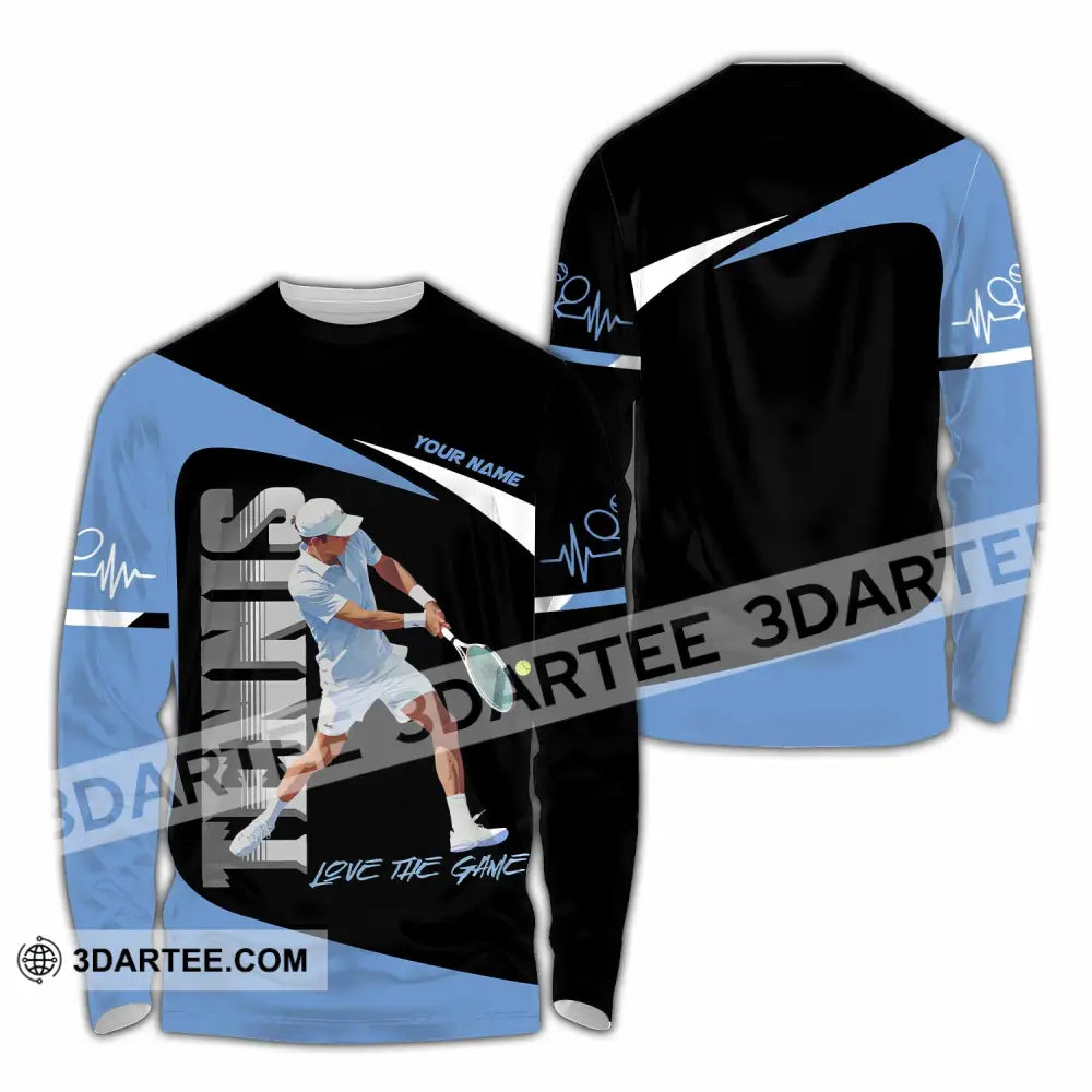 Men Shirt - Custom Love The Game Tennis Lover Shirt Long Sleeve Shirt / S T-shirt