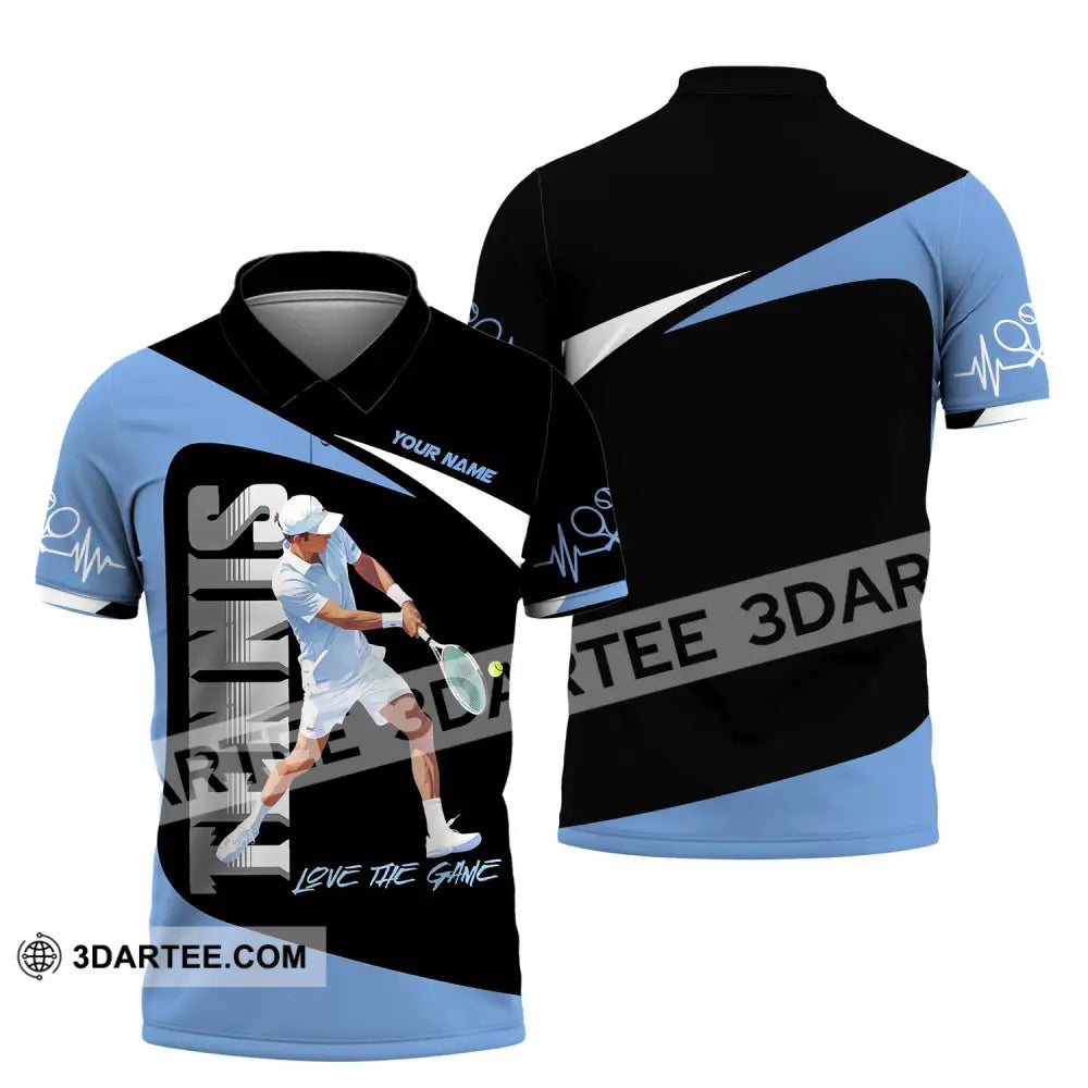 Men Shirt - Custom Love The Game Tennis Lover Shirt Polo Shirt / S T-shirt