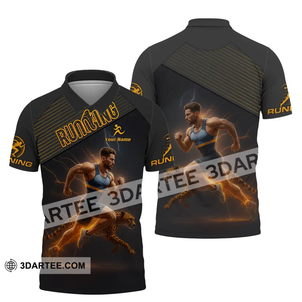 Men Shirt - Custom Man Running Shirt Polo Shirt / S T-shirt
