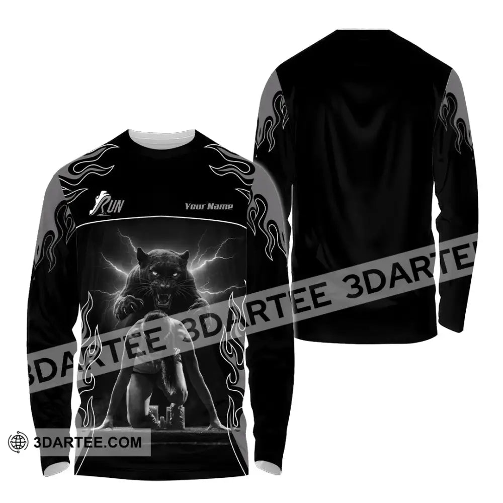 Men Shirt - Custom Ready To Run Love Running Shirt Long Sleeve Shirt / S T-shirt