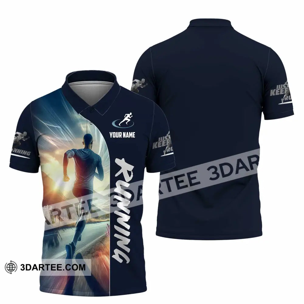 Men Shirt - Custom Running Lover Shirt Polo Shirt / S T-shirt