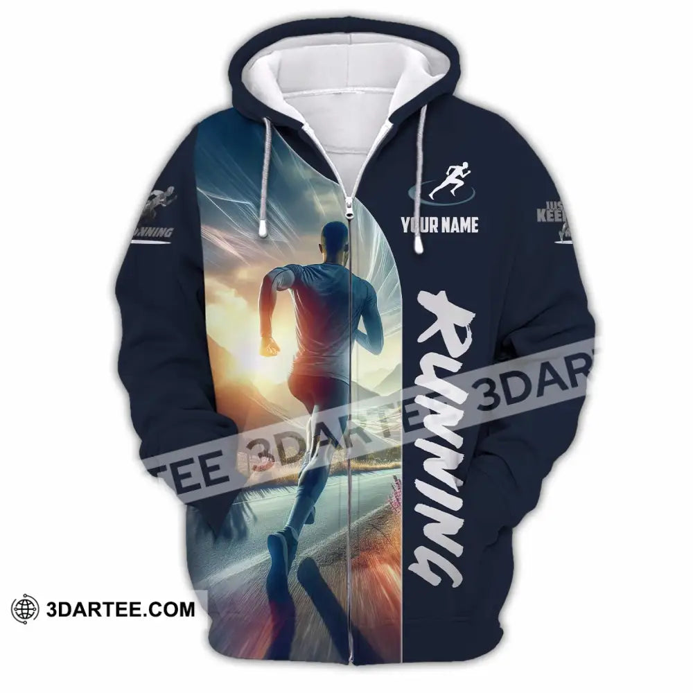 Men Shirt - Custom Running Lover Shirt Zipper Hoodie / S T-shirt