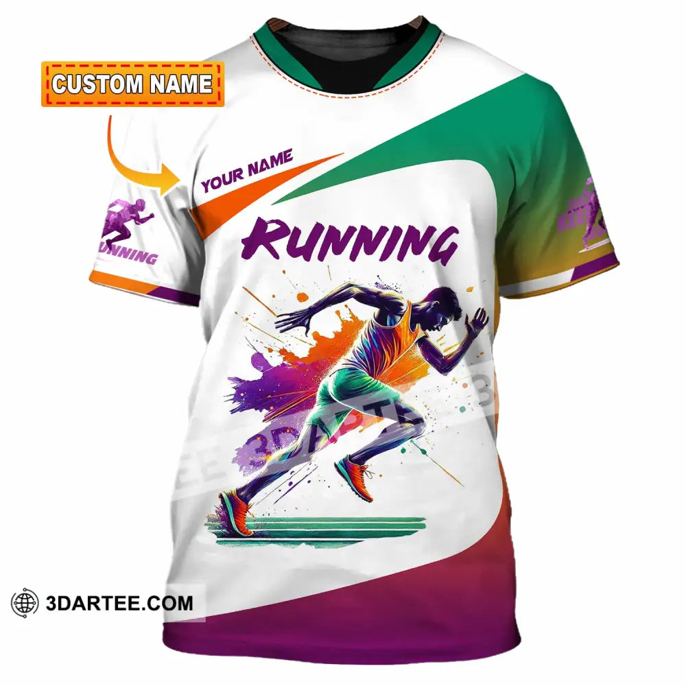Men Shirt - Custom Running Man Runner Shirt T-shirt