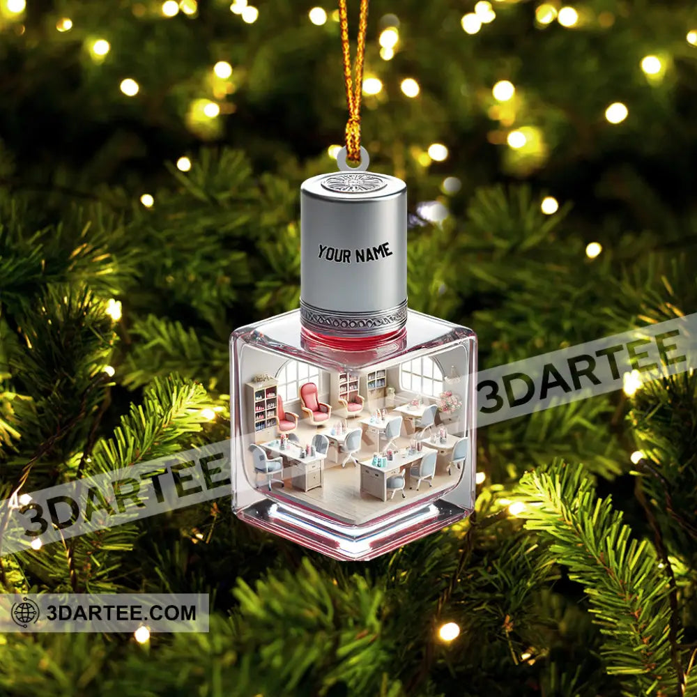 Merry Christmas Nails Home Decor Christmas Ornament Personalized Ornament Ornament