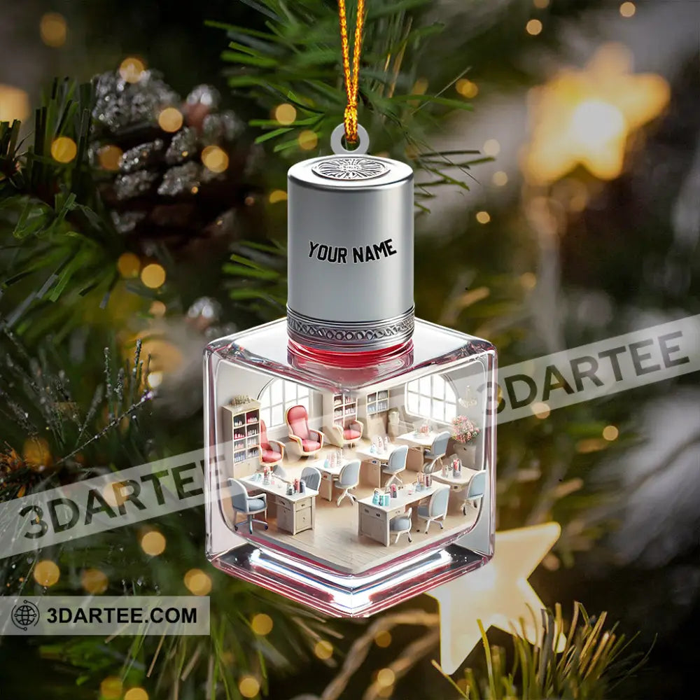 Merry Christmas Nails Home Decor Christmas Ornament Personalized Ornament Ornament