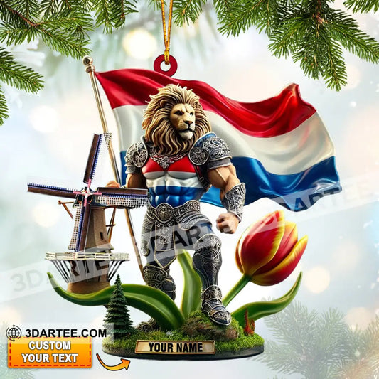 Merry Christmas Santa Netherlands Home Decor Christmas Ornament Personalized Ornament 3.54’’ / 1 Ornament Ornament