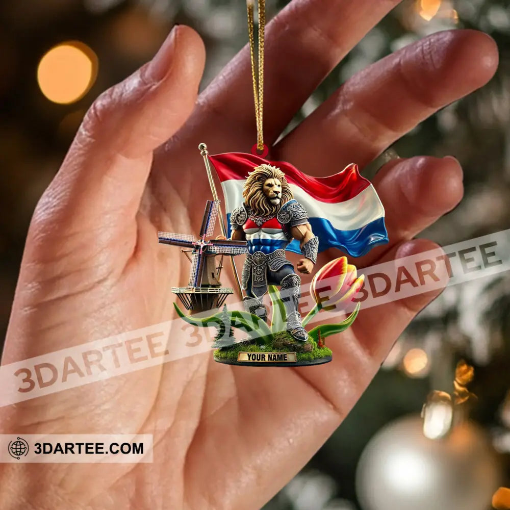 Merry Christmas Santa Netherlands Home Decor Christmas Ornament Personalized Ornament Ornament