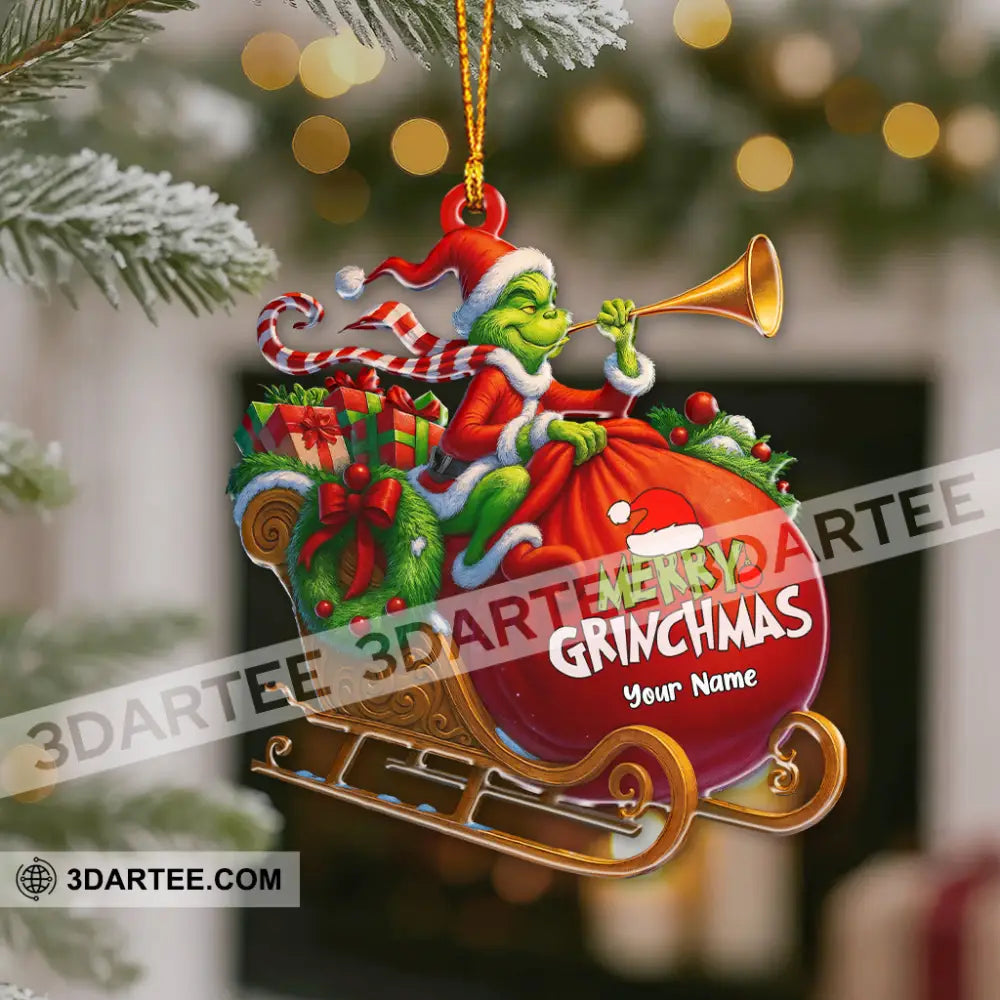 Merry Grinchmas Home Decor Christmas Ornament Personalized Ornament Ornament