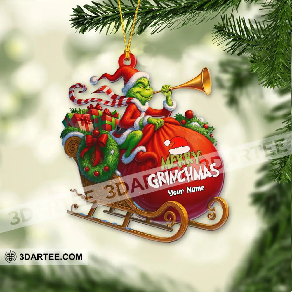 Merry Grinchmas Home Decor Christmas Ornament Personalized Ornament Ornament