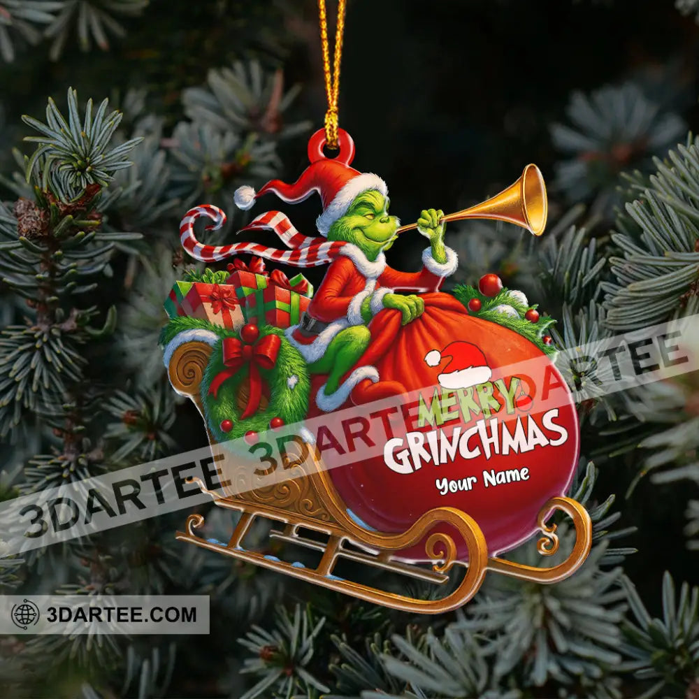 Merry Grinchmas Home Decor Christmas Ornament Personalized Ornament Ornament