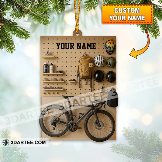 Mountain Bike Corner Home Decor Christmas Ornament Personalized Ornament 3.54’’ / 1 Ornament Ornament