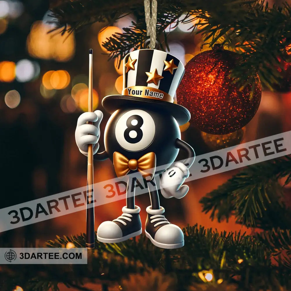 Mr.Billiard Christmas Ornament Personalized Ornament Ornament