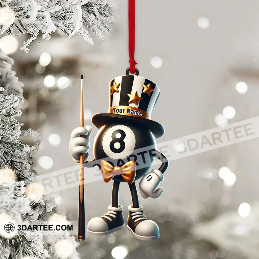 Mr.Billiard Christmas Ornament Personalized Ornament Ornament