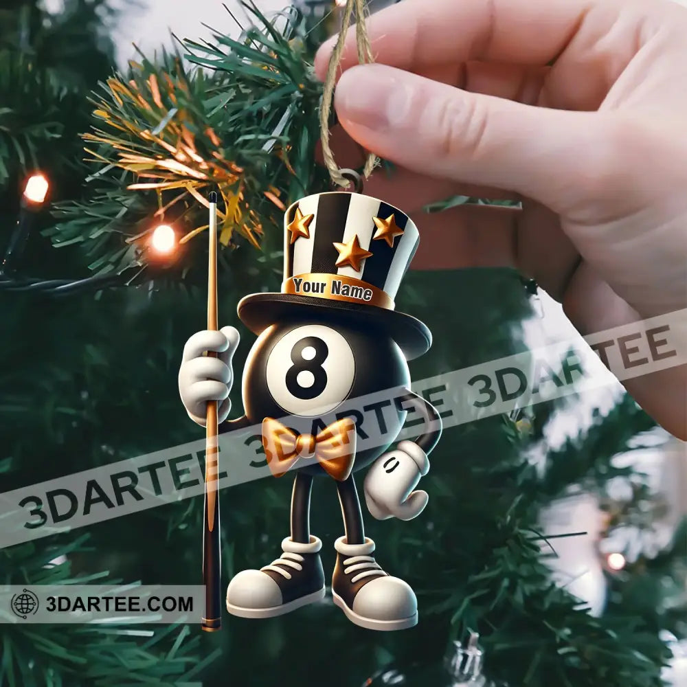 Mr.Billiard Christmas Ornament Personalized Ornament Ornament