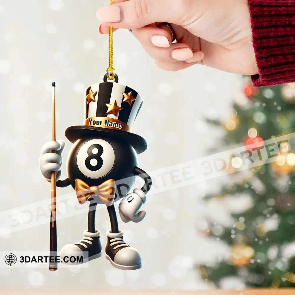 Mr.Billiard Christmas Ornament Personalized Ornament Ornament