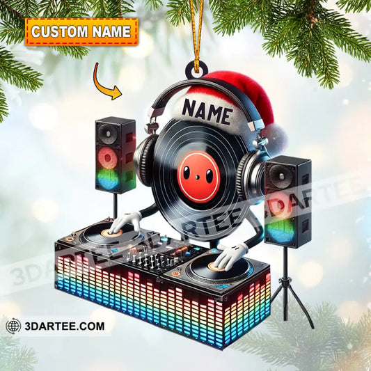 Musical Life DJ Christmas Ornament Personalized Ornament 3.54’’ / 1 Ornament Ornament