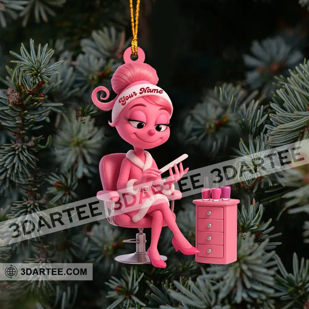 Nails Slay ELF Home Decor Christmas Ornament Personalized Ornament Ornament