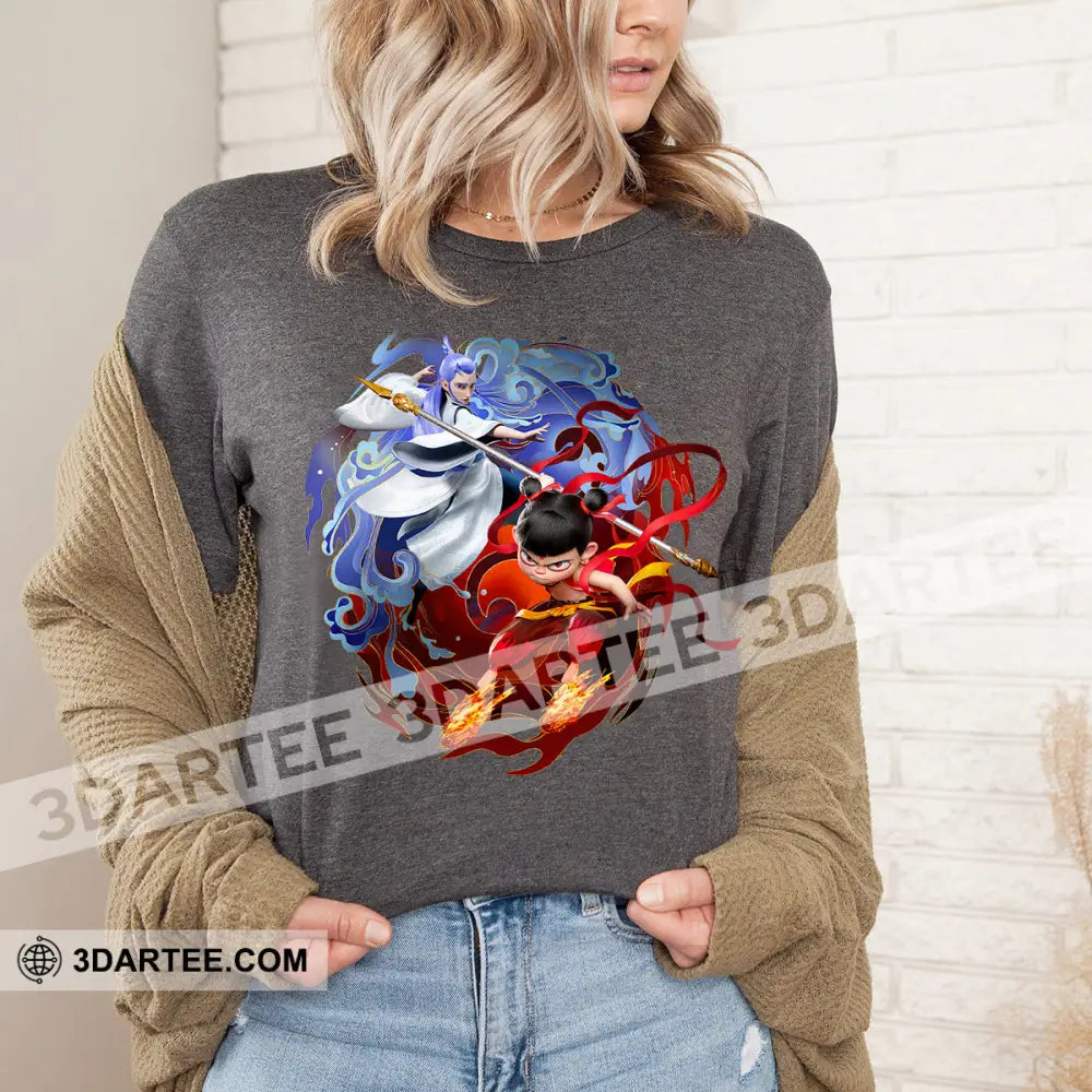 Nezha And Ao Bing Basic Design Sweatshirt Apparel