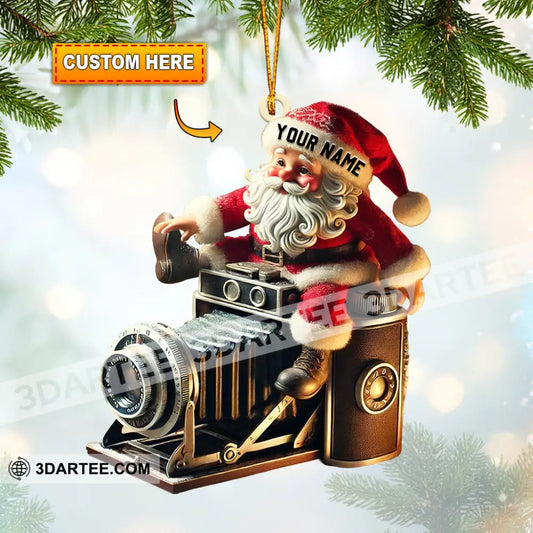 Photographer Christmas Home Decor Christmas Ornament Personalized Ornament 3.54’’ / 1 Ornament Ornament