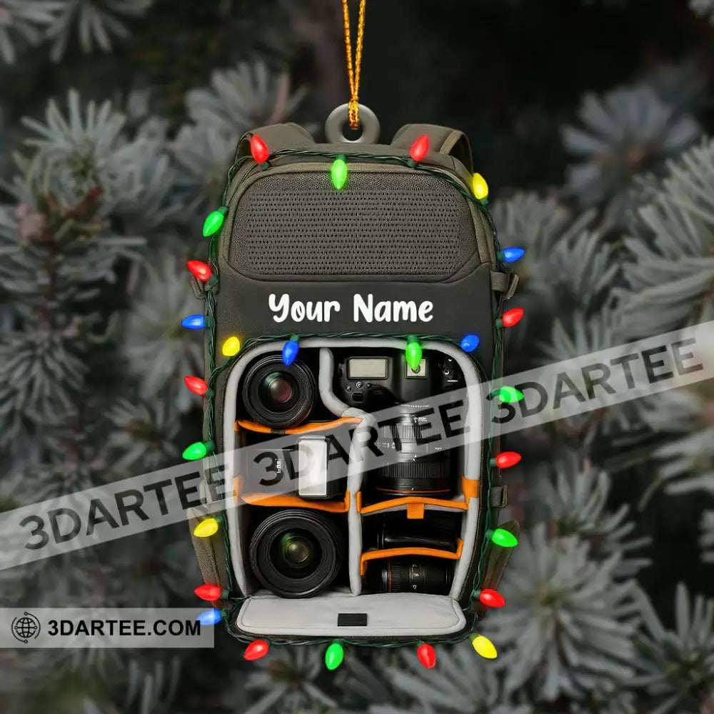 Photographer Lover Home Decor Christmas Ornament Personalized Ornament Ornament