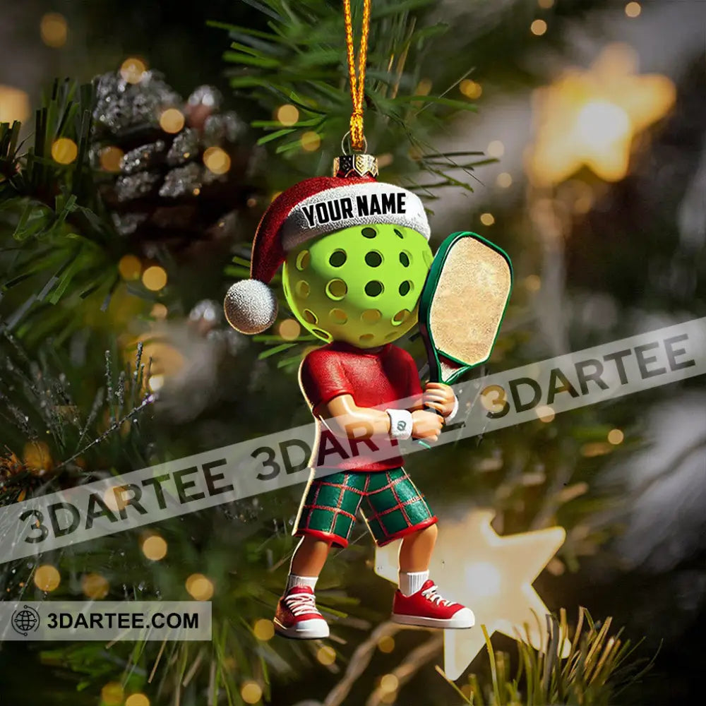 Pickleball Christmas Ornament Personalized Ornament Ornament