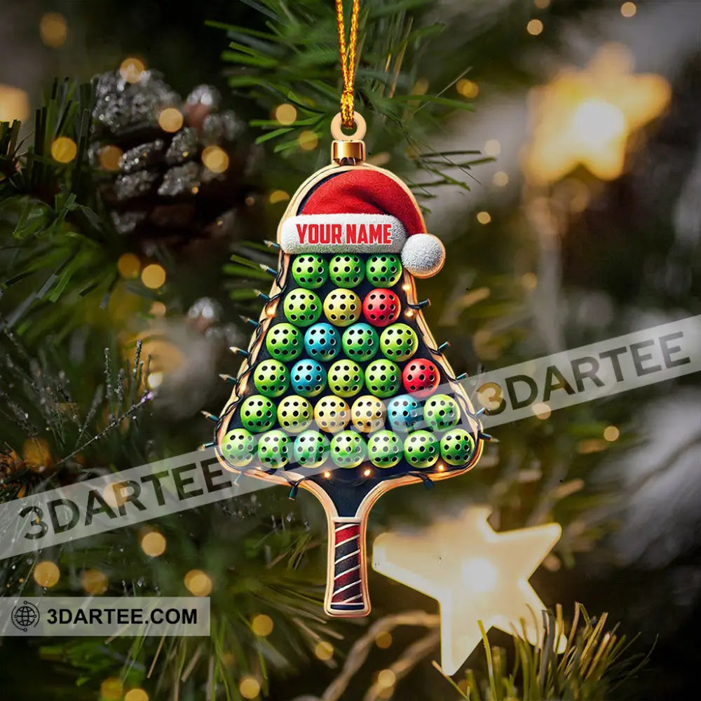 PickleBall Christmas Ornament Personalized Ornament Ornament
