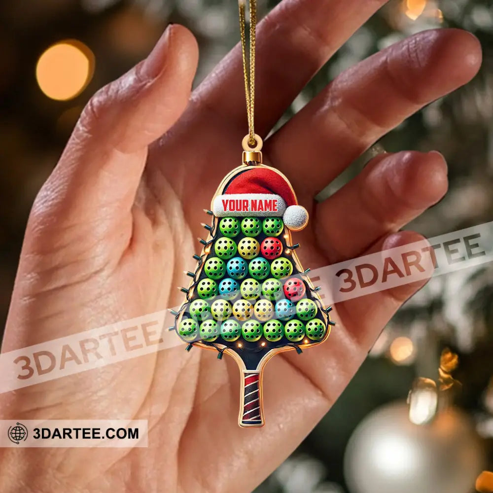 PickleBall Christmas Ornament Personalized Ornament Ornament