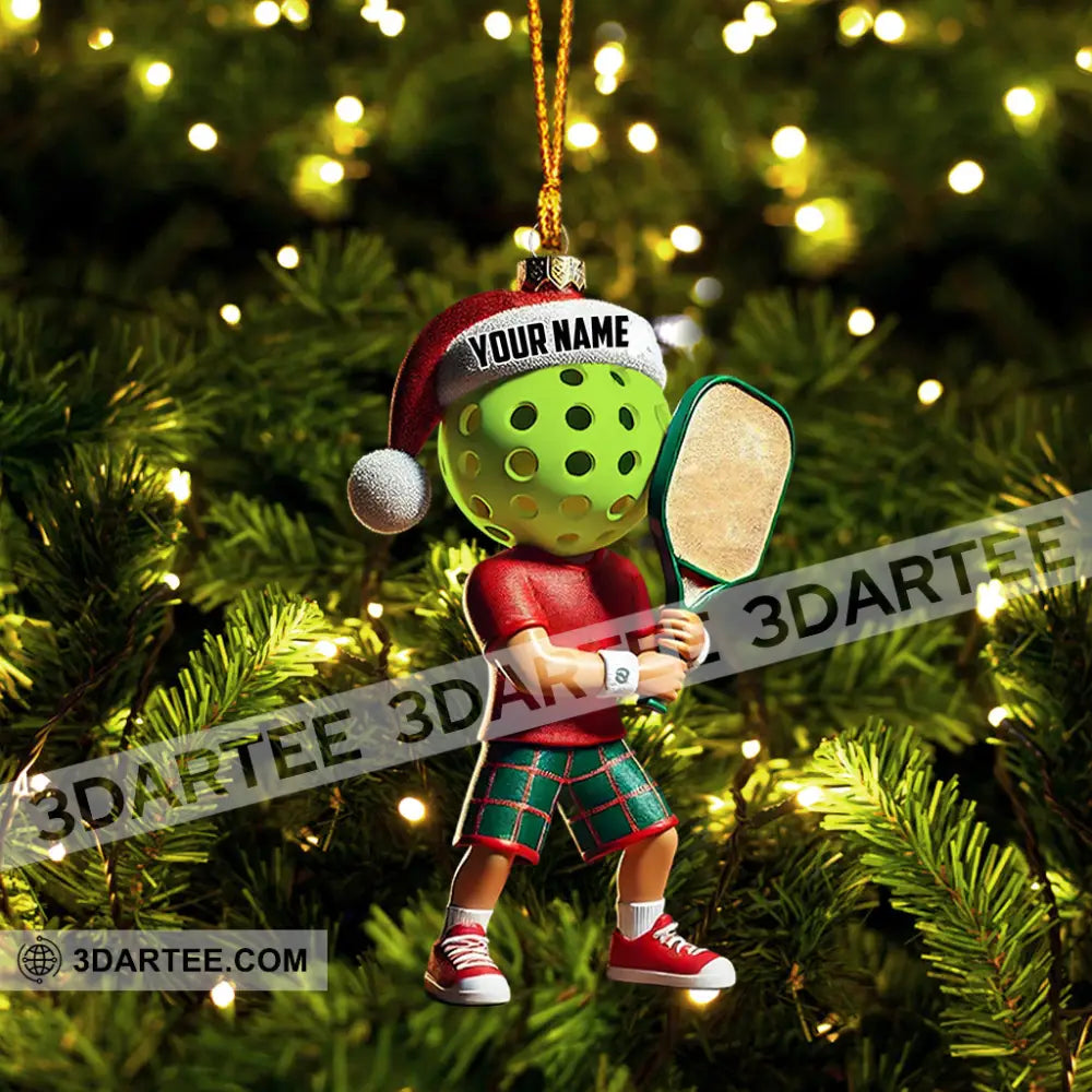 Pickleball Christmas Ornament Personalized Ornament Ornament