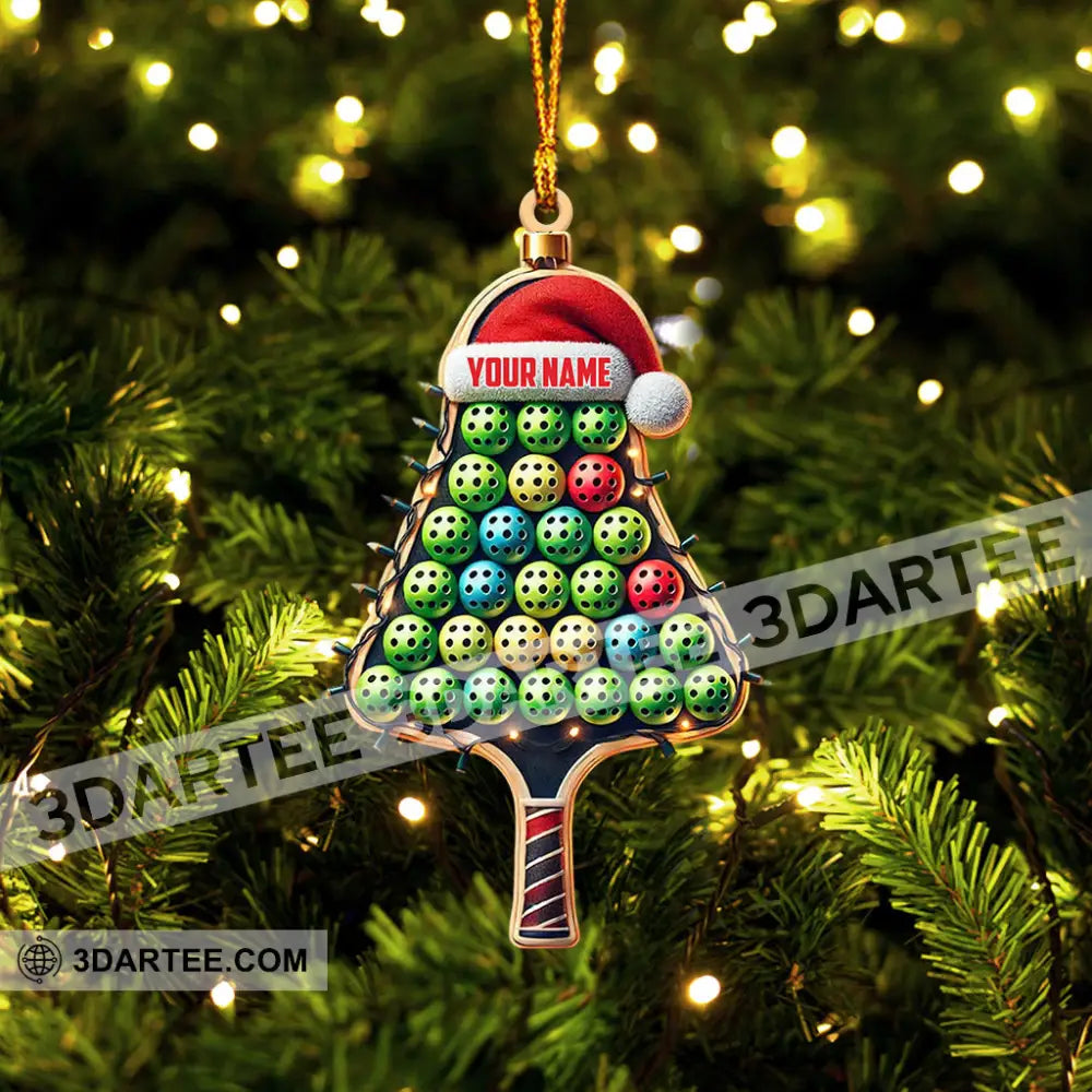 PickleBall Christmas Ornament Personalized Ornament Ornament