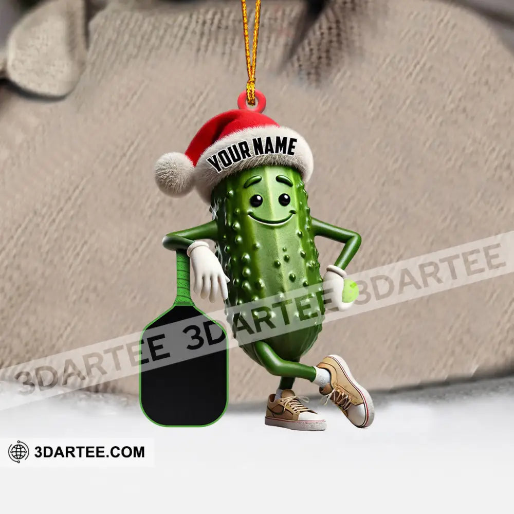 PickleBall Ornament Cucumber Christmas Ornament Personalized Ornament Ornament