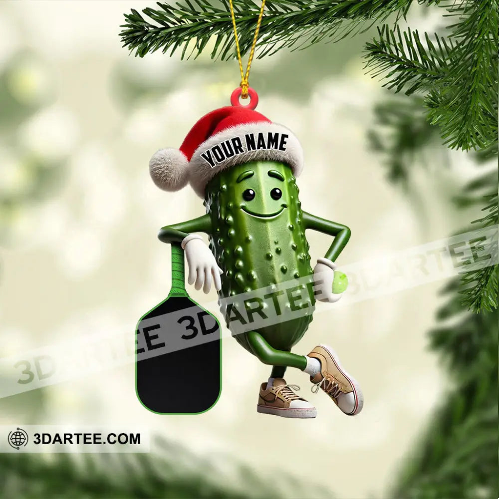 PickleBall Ornament Cucumber Christmas Ornament Personalized Ornament Ornament