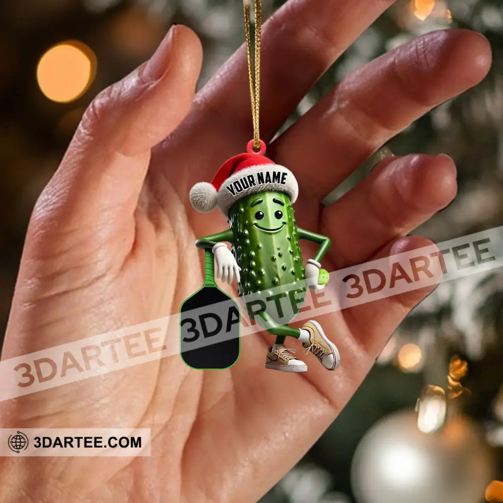 PickleBall Ornament Cucumber Christmas Ornament Personalized Ornament Ornament